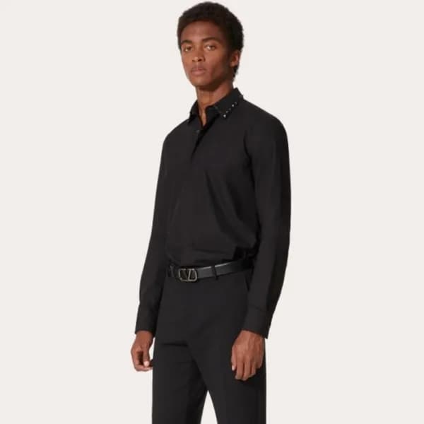 발렌티노 남성 스터시 블랙 셔츠 - Valentino Mens Black Shirts - … - 1