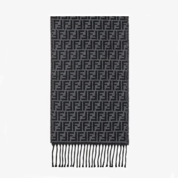 펜디 여성 블랙 머플러 - Fendi Womens Black Muffler - fe541x - 1