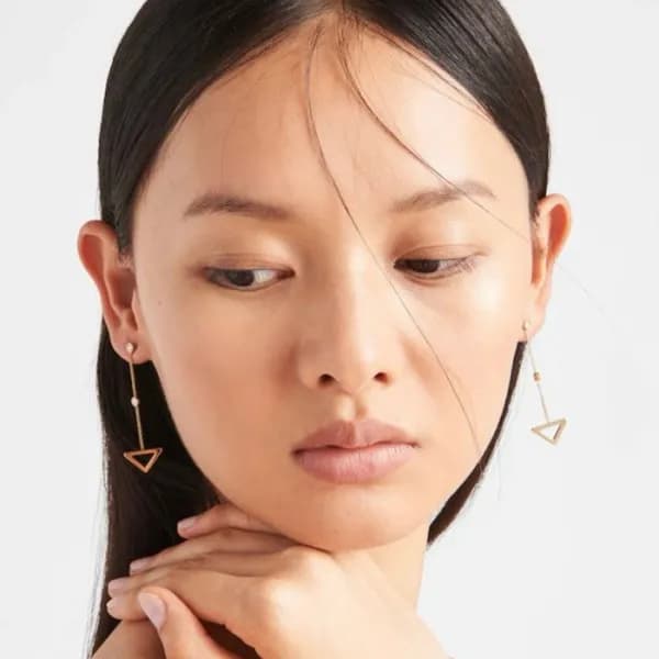 프라다 여성 골드 이어링 - Prada Womens Gold Earring - acc938… - 1