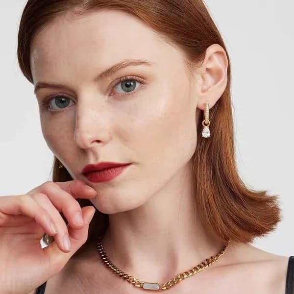 셀린느 여성 골드 이어링 - Celine Womens Gold Earring - acc95… - 1
