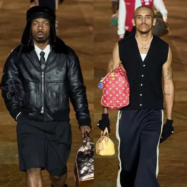 루이비통 남성 블랙 가죽 자켓 - Louis vuitton Mens Black Jacket… - 1