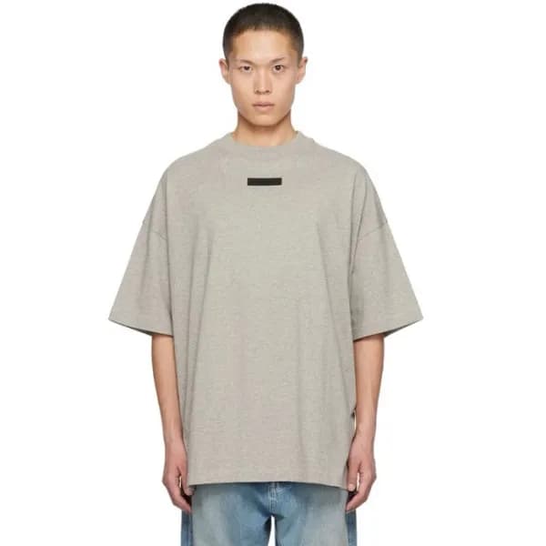 피어오브갓 남성 그레이 반팔 티셔츠 - Fear of god Mens Gray Tshirt… - 1