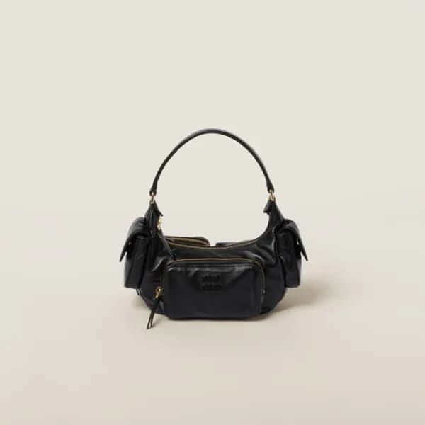 미우미우 여성 블랙 호보 백 - Miumiu Womens Hobo Bag - mib1985… - 1