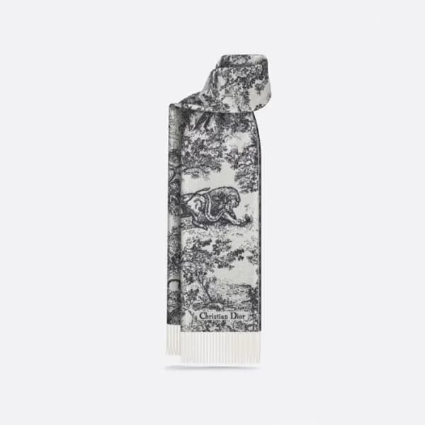 디올 여성 블랙 머플러 - Dior Womens Black Muffler - acc2342… - 1