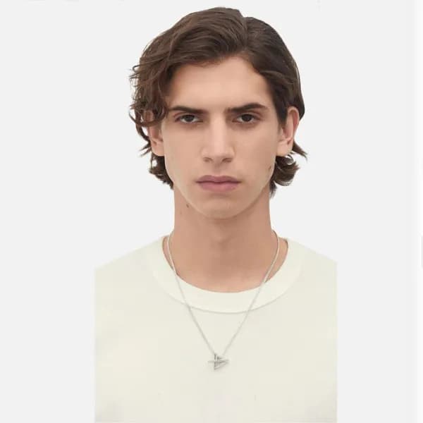 보테가베네타 남/녀 화이트 골드 목걸이 - Bottega veneta Unisex Whit… - 1