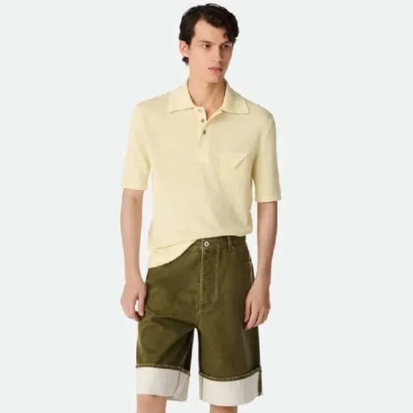 보테가베네타 남성 데님 쇼츠 - Bottega veneta Mens Denim Shorts… - 1