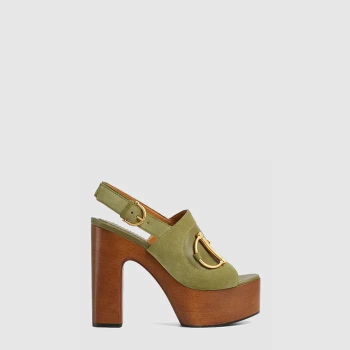 구찌 여성 홀스빗 플랫폼 샌들 - Gucci Womens Horsebit Platform … - 1