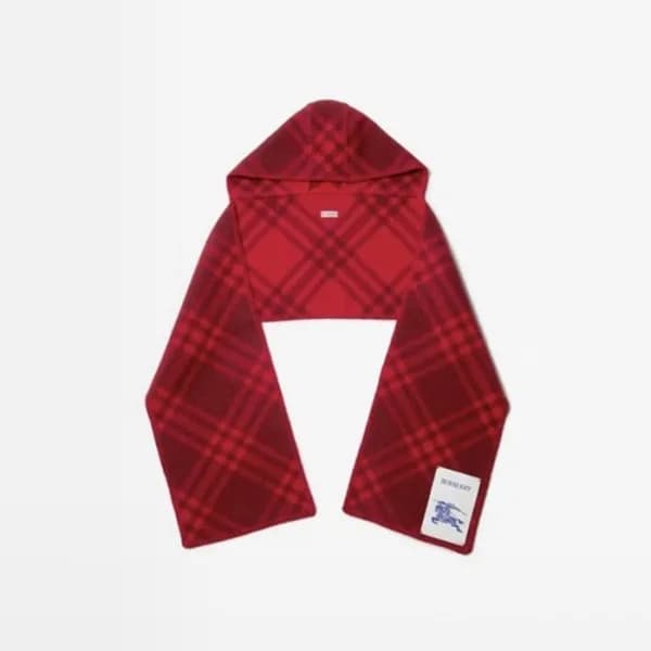 버버리 남/녀 체크 후드 스카프 - Burberry Unisex Checked Hooded… - 1