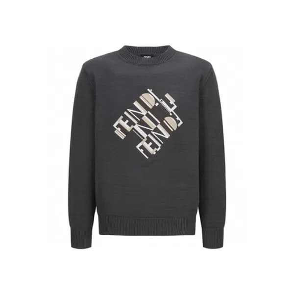 펜디 남성 라운드 스웨터 - Fendi Mens Round Sweater - fec9718… - 1