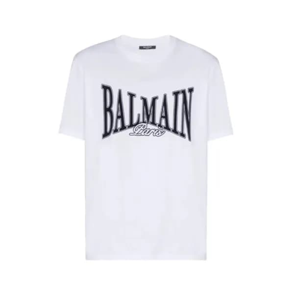 발망 남성 라운드 반팔티 - Balmain Mens Round Tshirt - bmc137… - 1