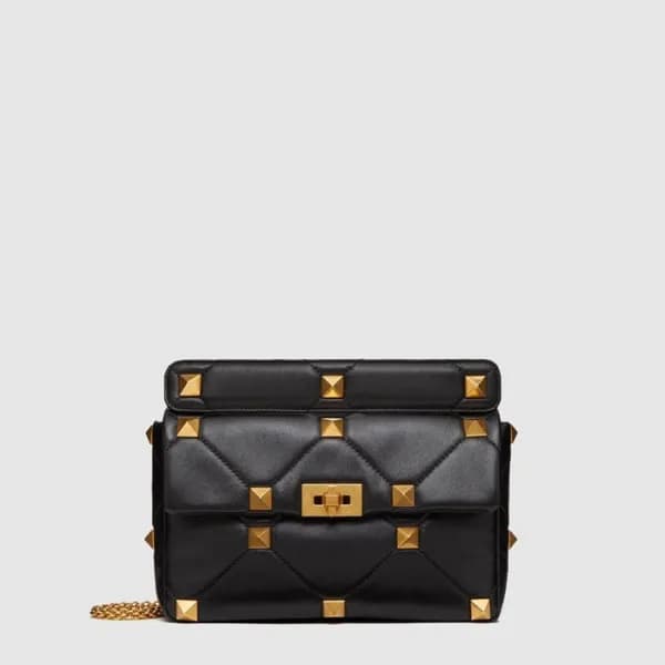 발렌티노 여성 라지 로만 스터드 체인 숄더 백 - Valentino Womens Large… - 1