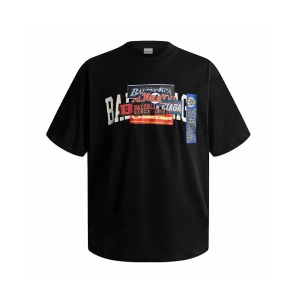 발렌시아가 남성 라운드 반팔 티셔츠 - Balenciaga Mens Round Tshirt… - 1