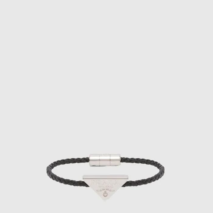 프라다 남/녀 브레이디드 팔찌 - Prada Unisex Braided Bracelet -… - 1