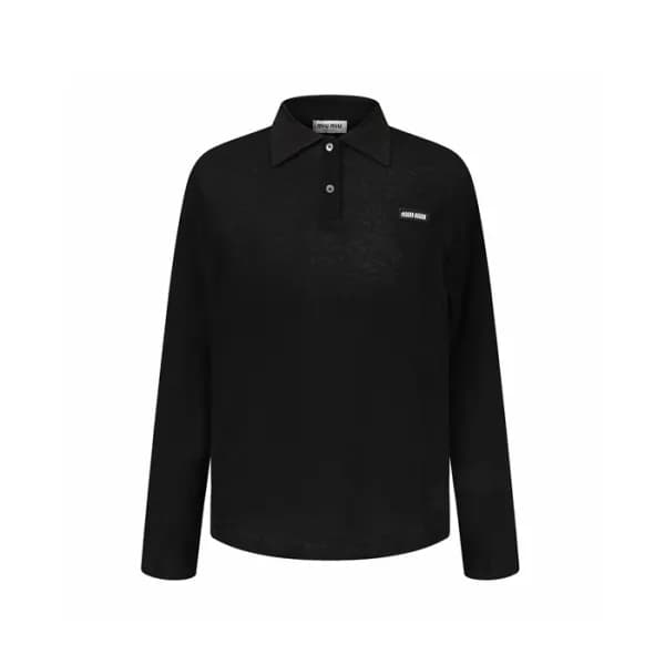 미우미우 남성 폴로 긴팔티 - Miumiu Mens Polo Tshirt - mic17369x