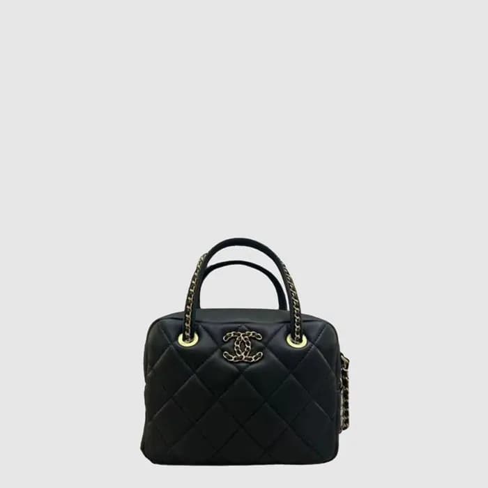 샤넬 여성 25c 체인 핸들 볼링 백 - Chanel Womens 25C Chain Handle Bowling Bag - chb17280x - 1
