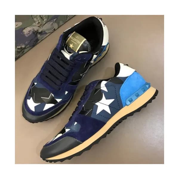 Valentino 2018 Mens Leather Sneakers/Running shoes… - 1