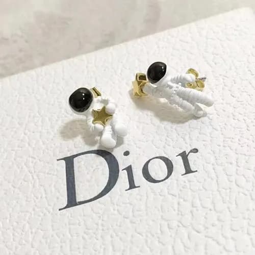 Dior Yellow Gold Earring - 디올 여성용 18k도금 옐로우 골드 … - 1