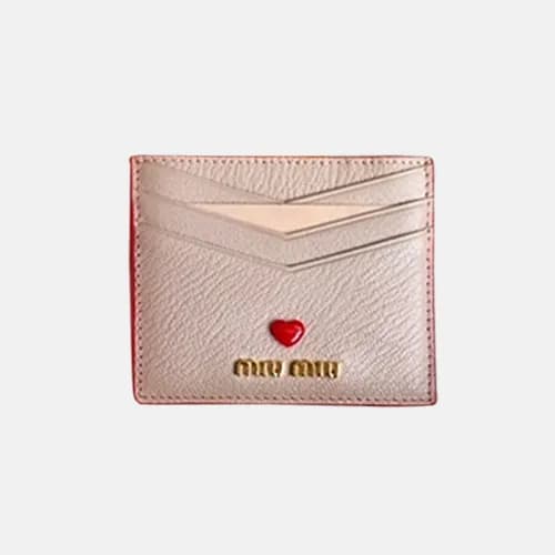 MiuMiu 2018 Ladies Madras Love Card Holder 5MC002 … - 1