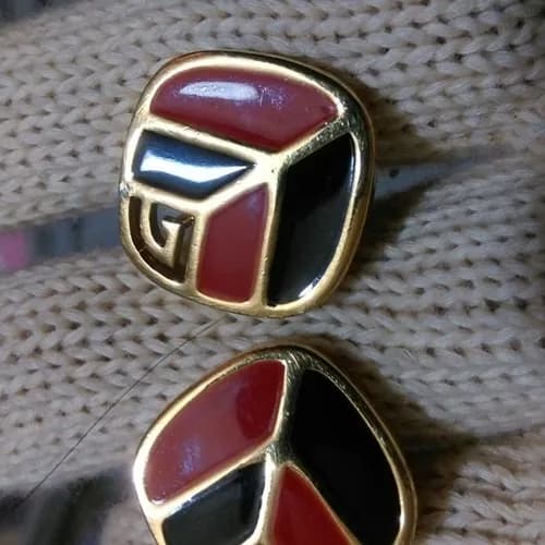 GIVENCHY MENS YELLOW GOLD CUFFS - 지방시 남성용 … - 1