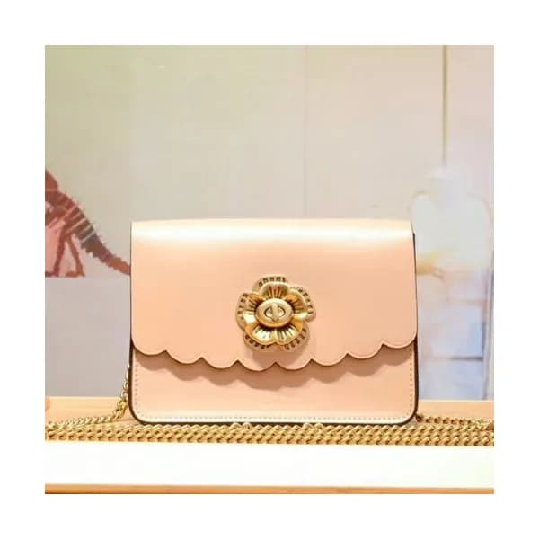 Coach Leather Bowery Chain Shoulder Bag,18cm - 코치 … - 1
