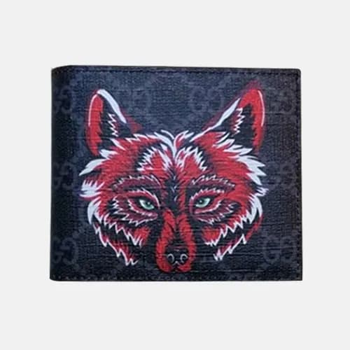 Gucci 2019 Supreme Fox Print Bifold Purse 451268 -… - 1