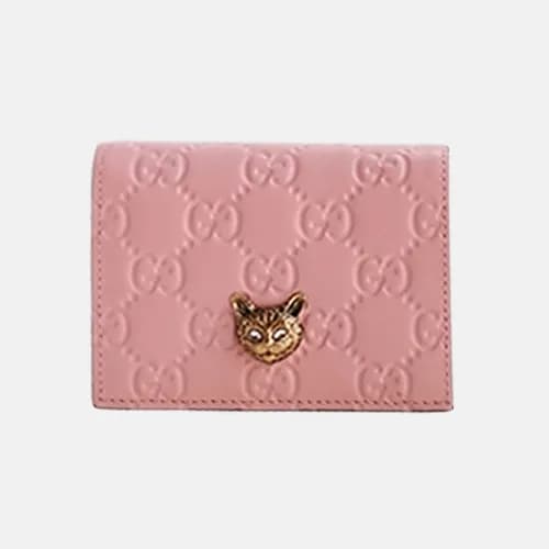 [매장판] Gucci 2018 Signature Cat Card Case - 구찌 시그니처… - 1
