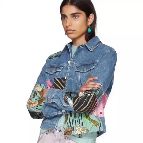 Loewe Womens Denim Jacket - 로에베 여성 데님 자켓 - loe12x - 1