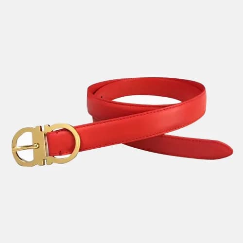 Salvatore Ferragamo 2019 Ladies Gancio Leather Bel… - 1