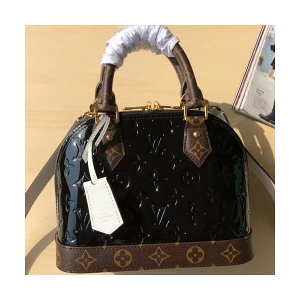 Louis Vuitton Alma Leather Tote Shoulder Bag,23.5c… - 1