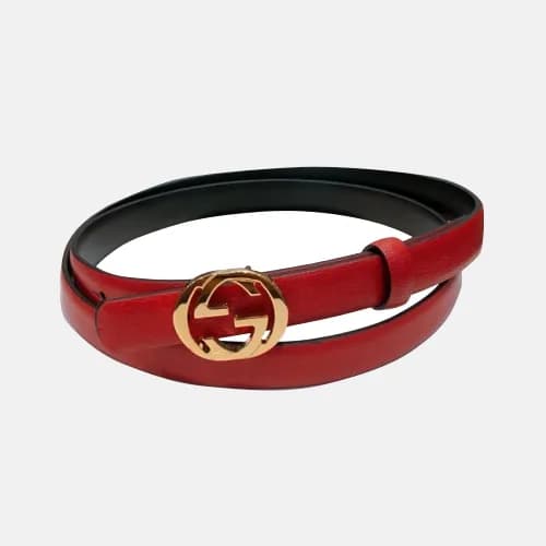 Gucci 2019 Ladies GG Buckle Business Leather Belt … - 1