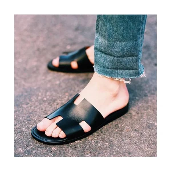 Hermes 2019 Mens Classic Oasis Leather Sandal - 에르… - 1