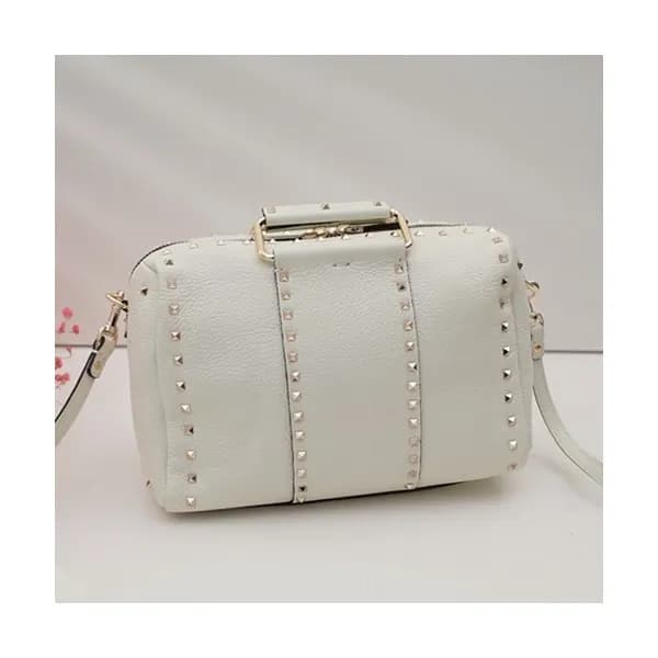 Valentino 2019 Leather Ruckstud Shoudler Cross Ba… - 1