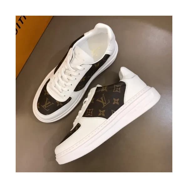 Louis Vuitton 2019 Mens Monogram Lambskin Sneakers… - 1