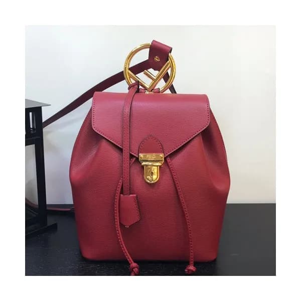 Fendi 2019 Leather Back Pack, 25cm - 펜디 2019 레더 여성… - 1