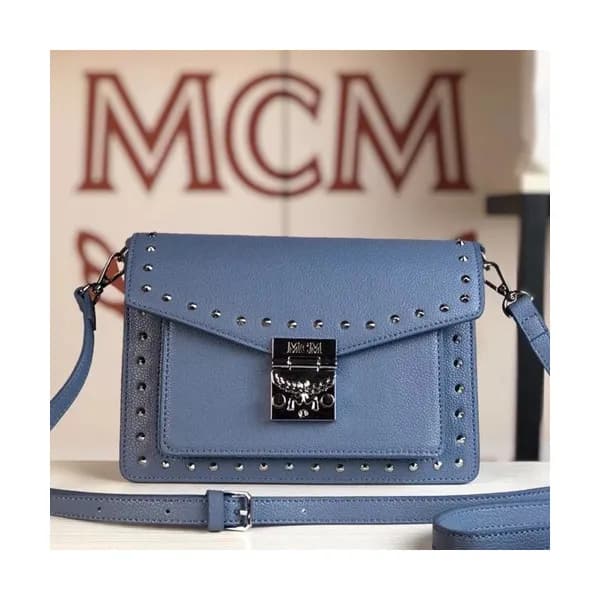 MCM Patricia Leather Shoulder Bag,22.5cm - 엠씨엠 패트리… - 1