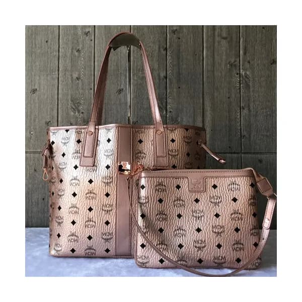 MCM Visetos Tote Shoulder Shopper Bag,33cm - 엠씨엠 여… - 1