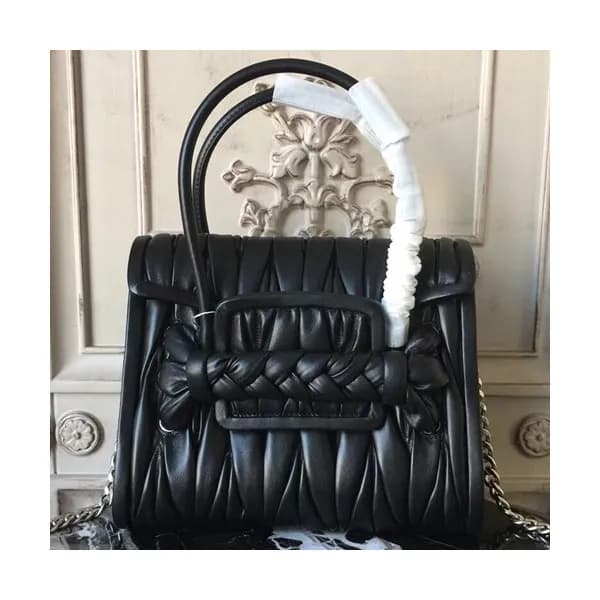 MiuMiu 2019 Matelasse Tote Shoulder Bag,26cm - 미우미… - 1