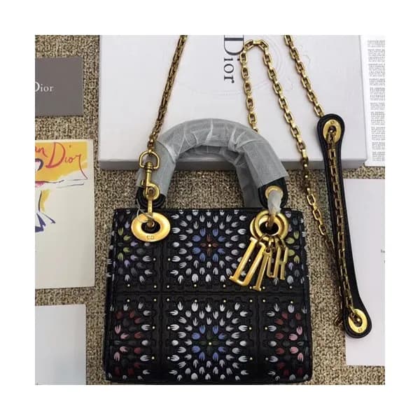 Dior 2019 Lady Dior Mini Tote Shoulder Bag,17CM - … - 1