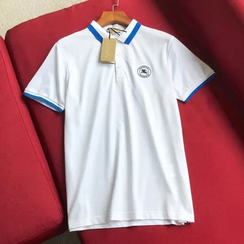 Burberry 2019 Mens Logo Polo Cotton Short Sleeved … - 1