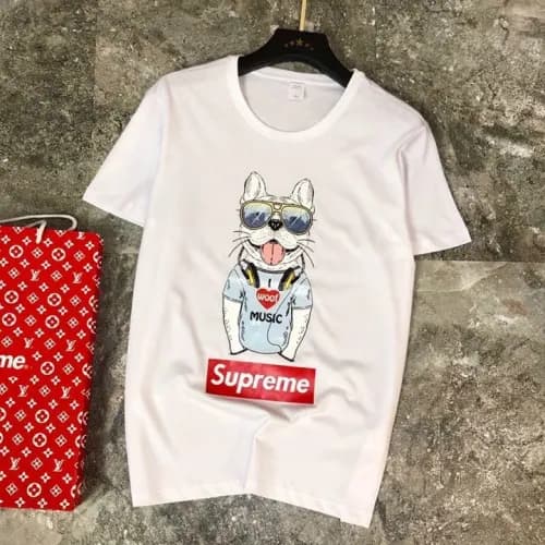 Supreme 2019 Mens Logo Cotton Short Sleeved Tshirt… - 1