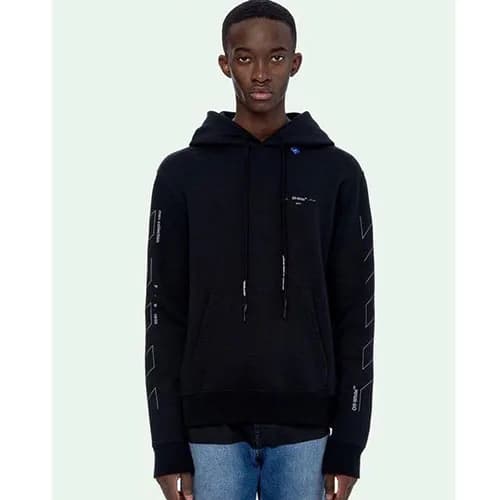 Off-white 2019 Mm/Wm Logo Wolf Cotton Hood Tee - 오… - 1