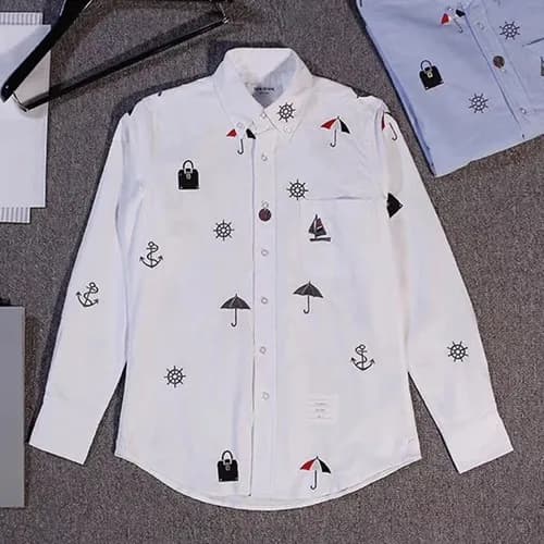 Thom Browne 2019 Mens Slim Fit Cotton Tshirt - 톰브라… - 1
