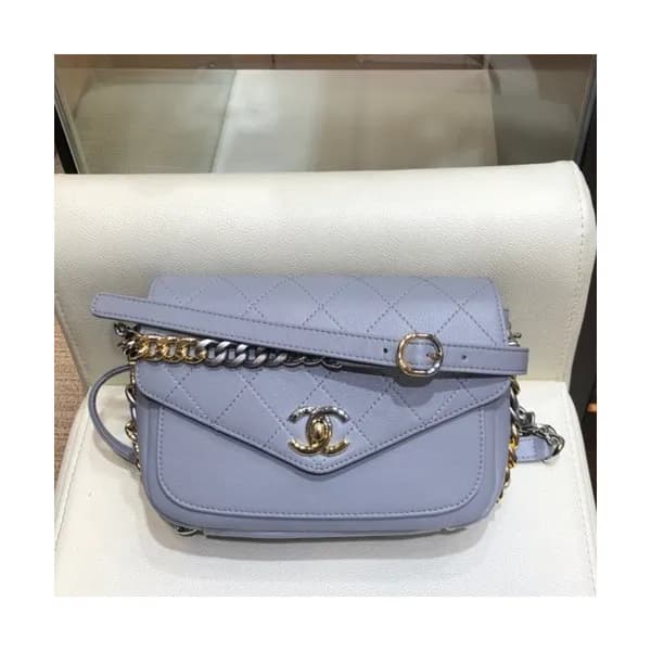 Chanel 2019 Leather Women Chain Shoulder Cross Bag… - 1