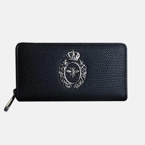Dolce&Gabbana 2019 Leather Zip Round Wallet ,20CM … - 1