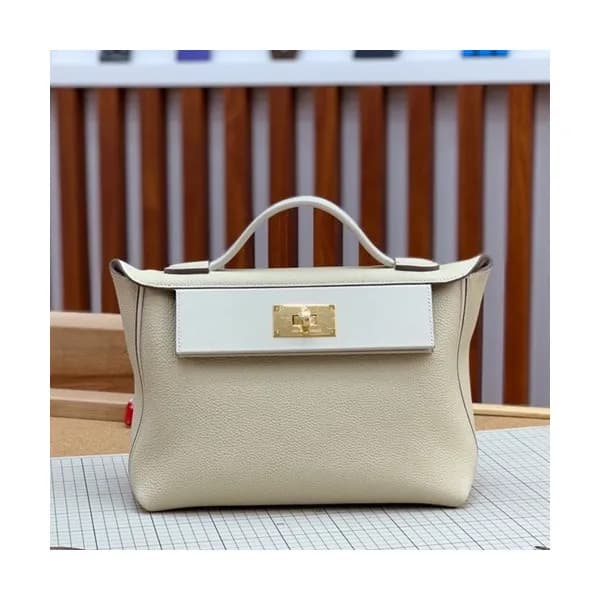 Hermes 2019 Kelly 2424 Togo Leather Tote Shoulder … - 1