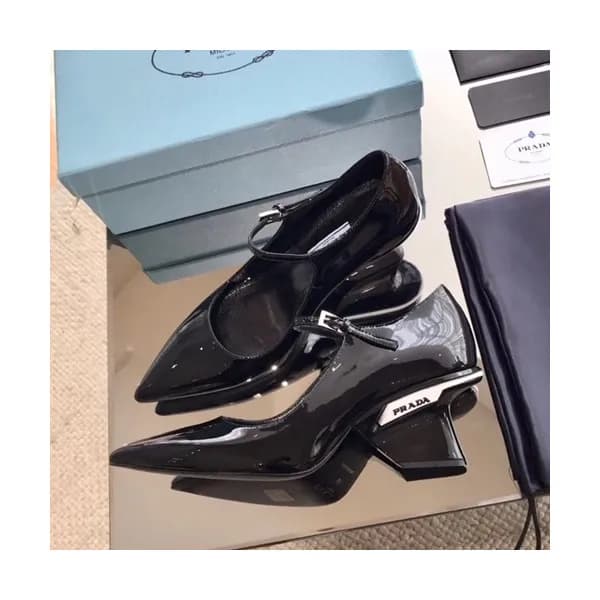 Prada 2019 Ladies Leather Middle Heel - 프라다 2019 여… - 1