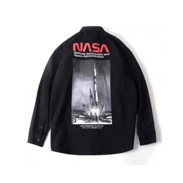 Off white x Nasa 2019 Mens Basic Logo Cotton Check… - 1