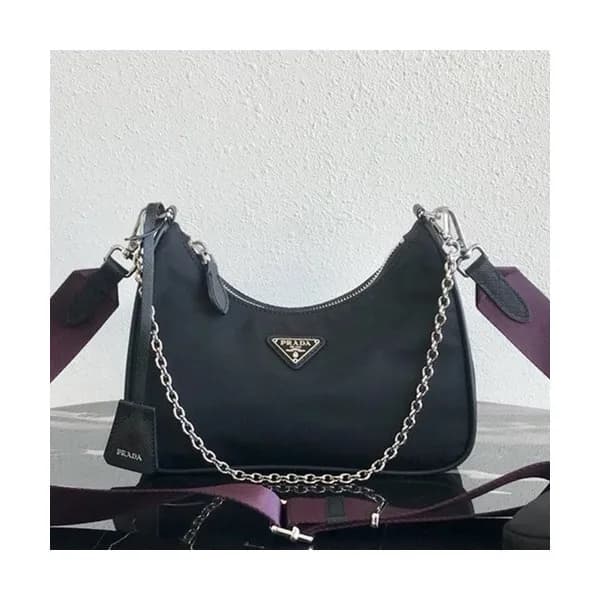 Prada 2019 Nylon Hobo Tote Shoulder Bag,22CM - 프라다… - 1