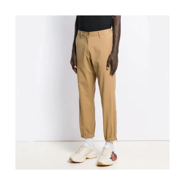 Gucci 2019 Mens Casual Initial Logo Cotton Pants -… - 1