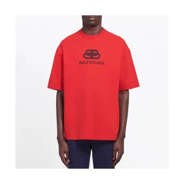 [발렌시아가]Balenciaga 2019 Mm/Wm Logo Cotton Short Sle… - 1